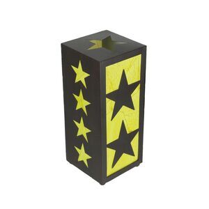 Western Star Black and Yellow Metal Light Box Accent Lamp
